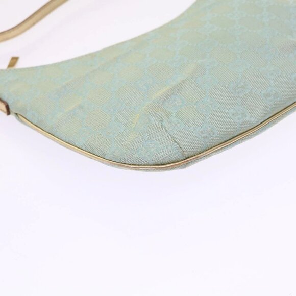 GUCCI GG Canvas Accessory Pouch Turquoise Blue 005 0813 Auth fm2785 - Picture 4 of 16